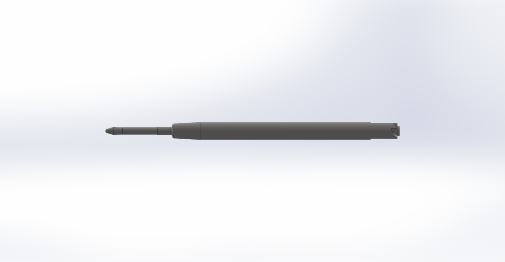 Side view of Parker-style G2 pen refill.