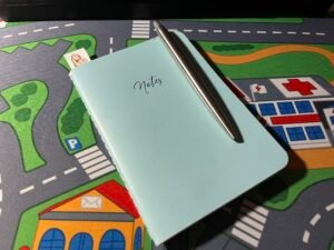 Parker Jotter on an A6 notebook