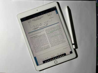 Annotations of PDF on iPad.